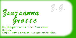 zsuzsanna grotte business card
